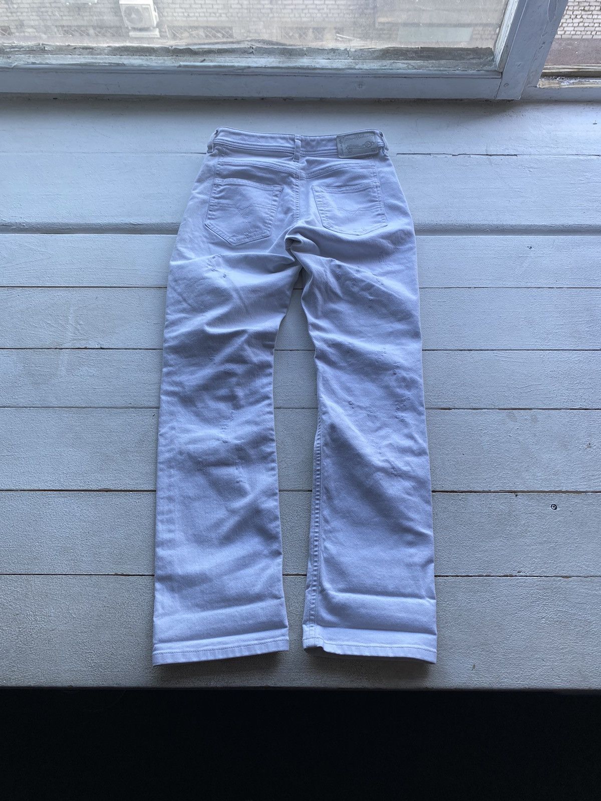 Diesel 🔥Opium Punk Diesel Distressed Straight Regular Reen Patch Size 26" / US 2 / IT 38 - 11 Thumbnail