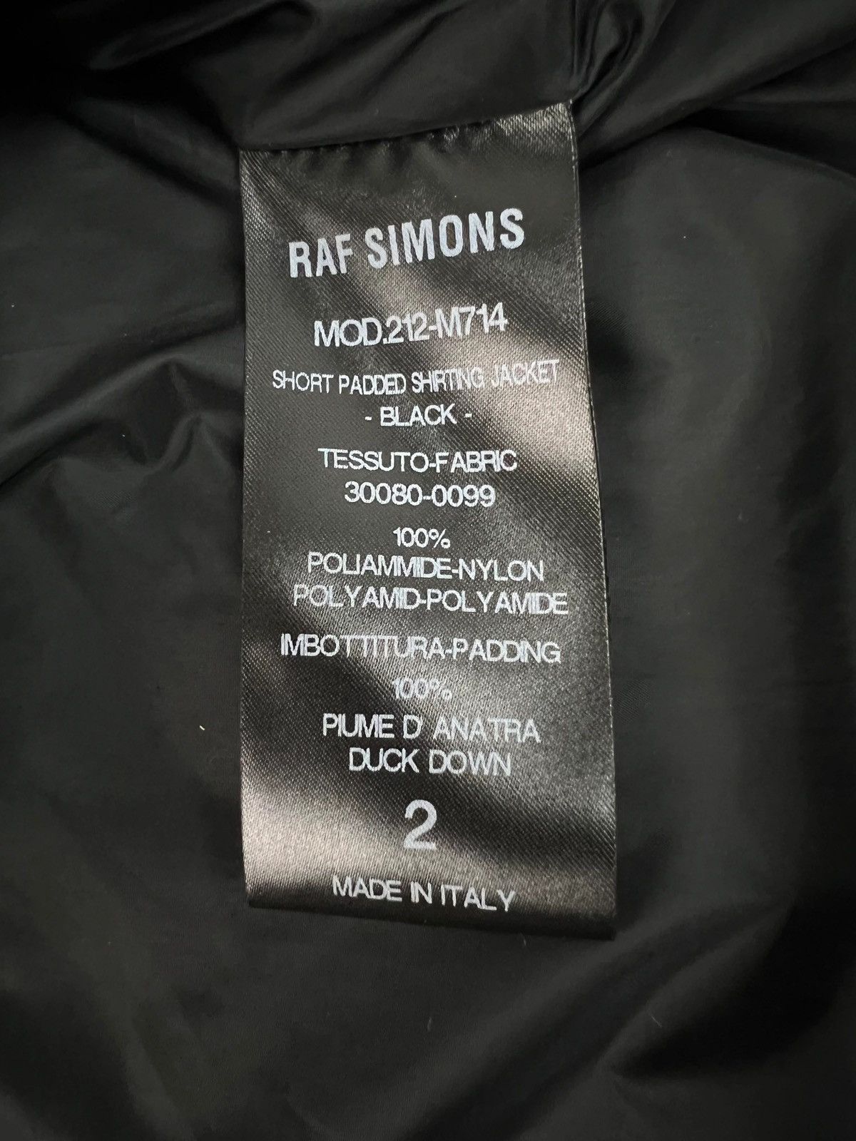 Raf Simons RAF SIMONS AW21 QUILTED PADDED RUNWAY JACKET BLACK SZ:2 Size US XXL / EU 58 / 5 - 4 Thumbnail