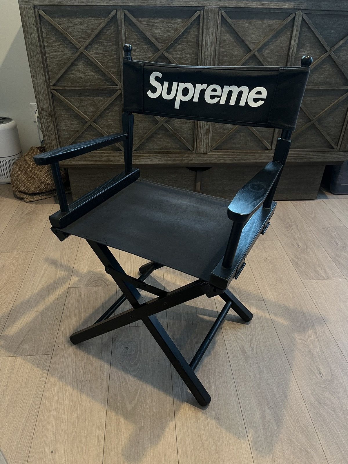 Pre-owned Supreme Director's Chair Black Ss19