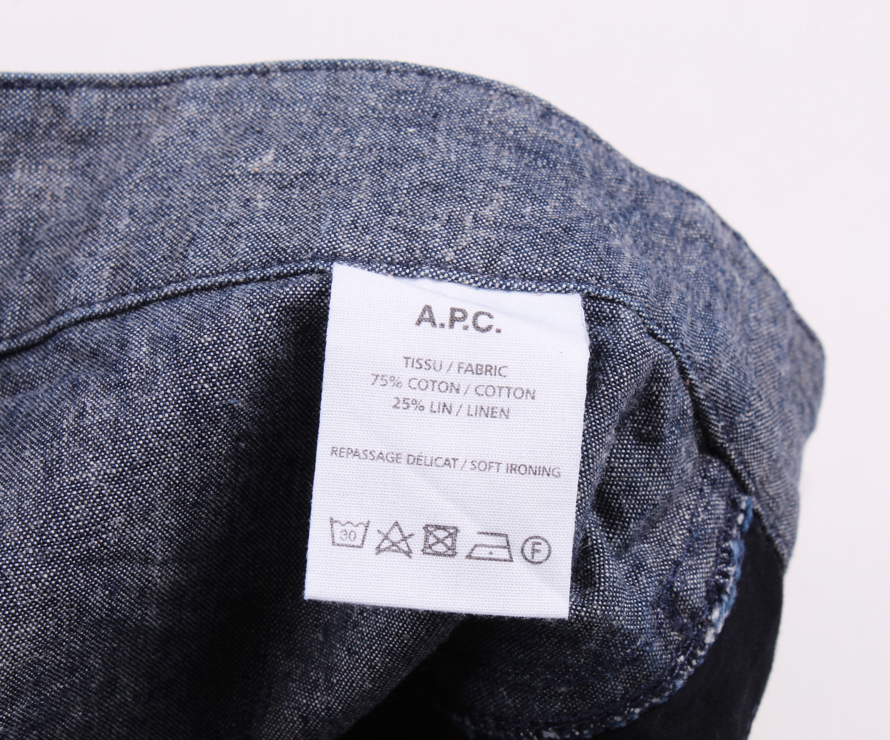 A.P.C. A.P.C. Rue Madam Paris Linen Blend Shorts Size 30" / US 8 / IT 44 - 4 Thumbnail