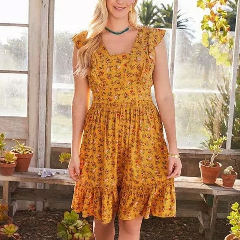Matisse Matilda Jane Brilliant Daydream Fantasy Floral Sun Dress S Size S / US 4 / IT 40 - 1 Thumbnail