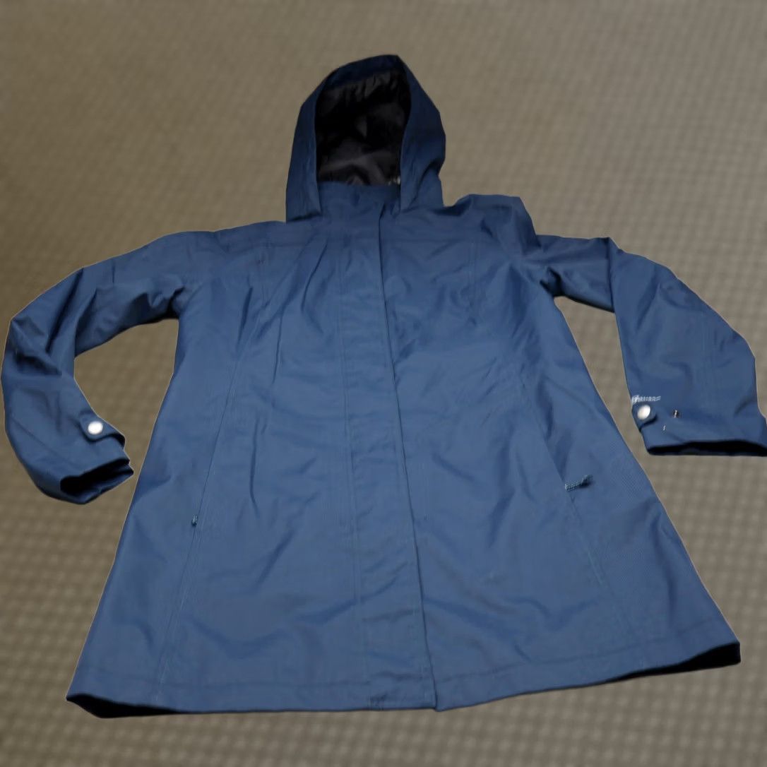 Eddie Bauer Eddie Bauer Rain Jacket Women M Blue Full Zip Wind Water Resistant Outer Shell Nylon Parka Outdoor Casual Travel Size M / US 6-8 / IT 42-44 - 1 Thumbnail