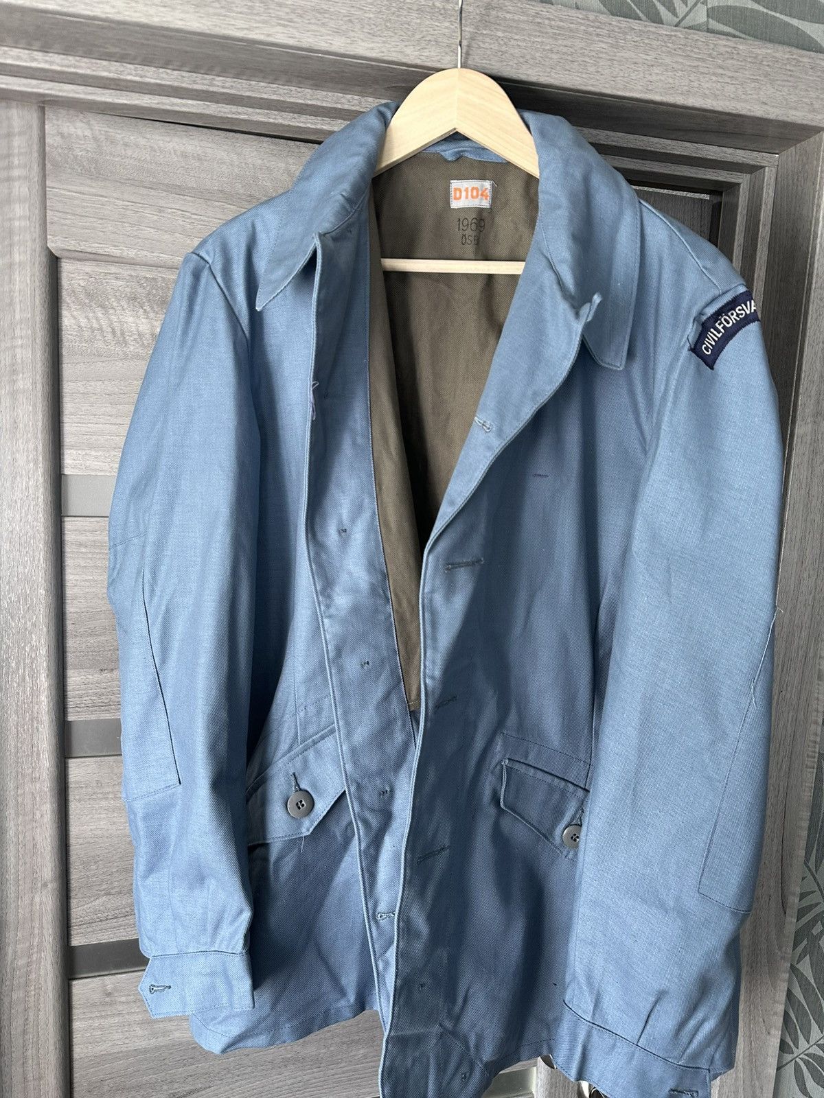 Other 🫧Vintage 1969 Swedish Civil Defence M59 Jacket Military D104 Size US L / EU 52-54 / 3 - 2 Thumbnail