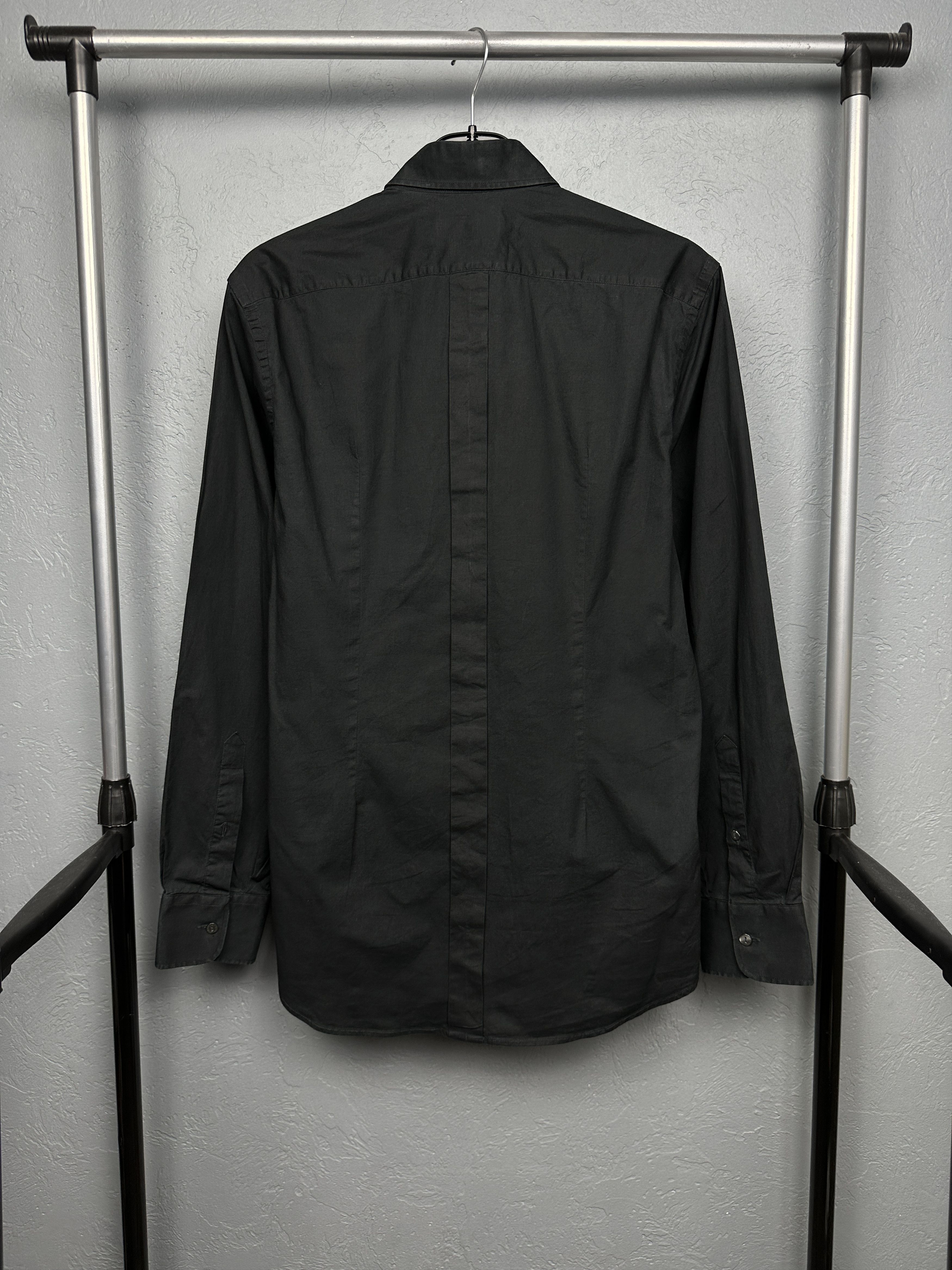 Dolce & Gabbana × Vintage Dolce & Gabbana Vintage Mens Long Sleeve Black Shirt Size US M / EU 48-50 / 2 - 9 Thumbnail