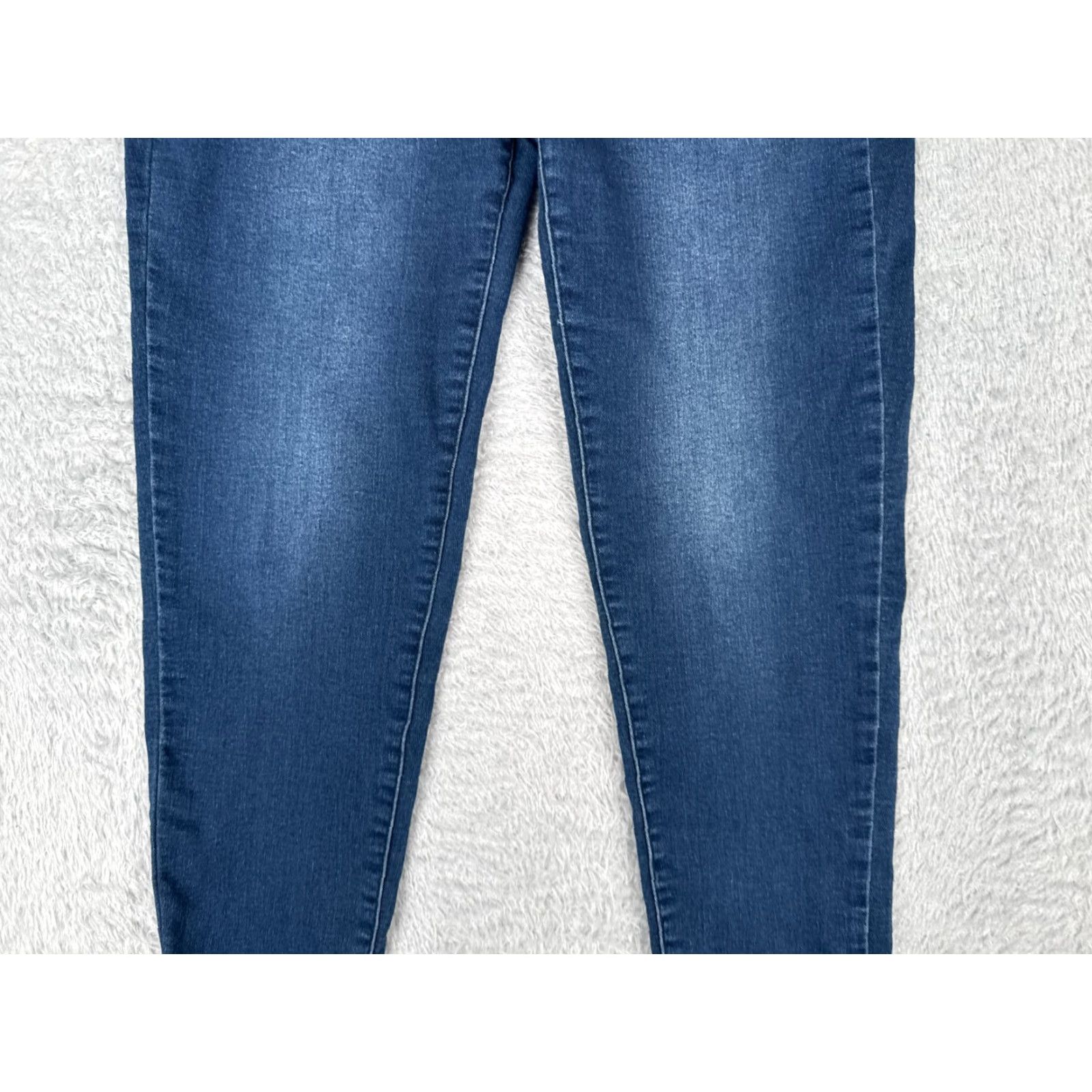Vintage Wallflower Jeans Juniors 9 Blue Denim Insta Soft Ultra Skinny Low Rise 27x28 Size 30" / US 8 / IT 44 - 3 Thumbnail