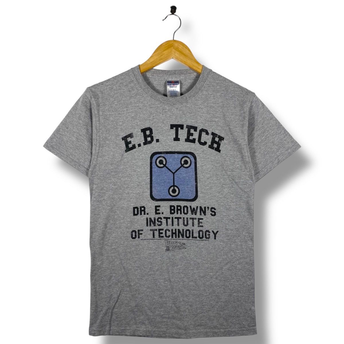 Vintage Vintage Back To The Future E.B. Tech Graphic Tee Shirt Size US S / EU 44-46 / 1 - 1 Thumbnail