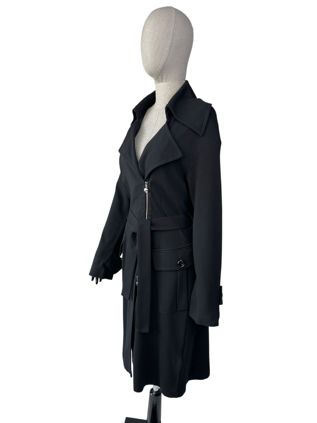 Marimekko MARIMEKKO Ritva Falla Zip Belted Coat Black Women’s Size M / US 6-8 / IT 42-44 - 3 Thumbnail