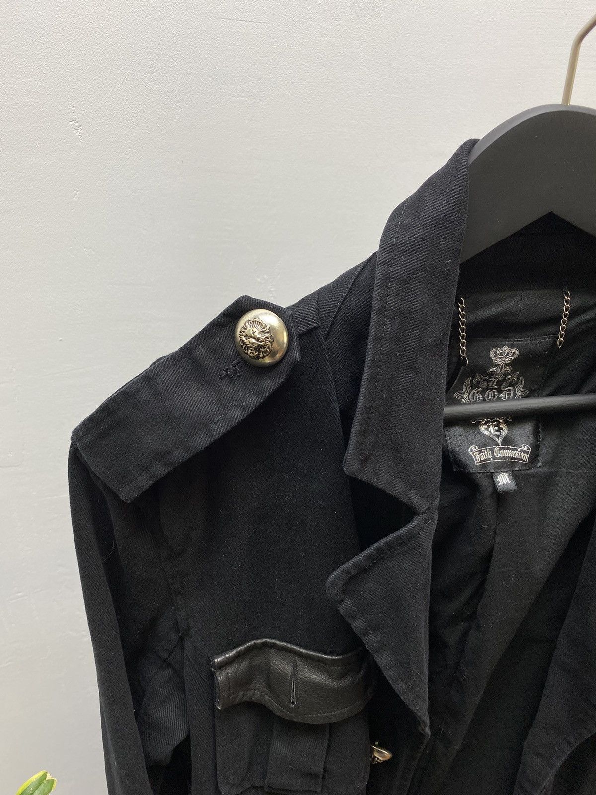 Other Vintage Faith Connexion Black Trench Coat Jacket Men’s Black Size US M / EU 48-50 / 2 - 11 Thumbnail