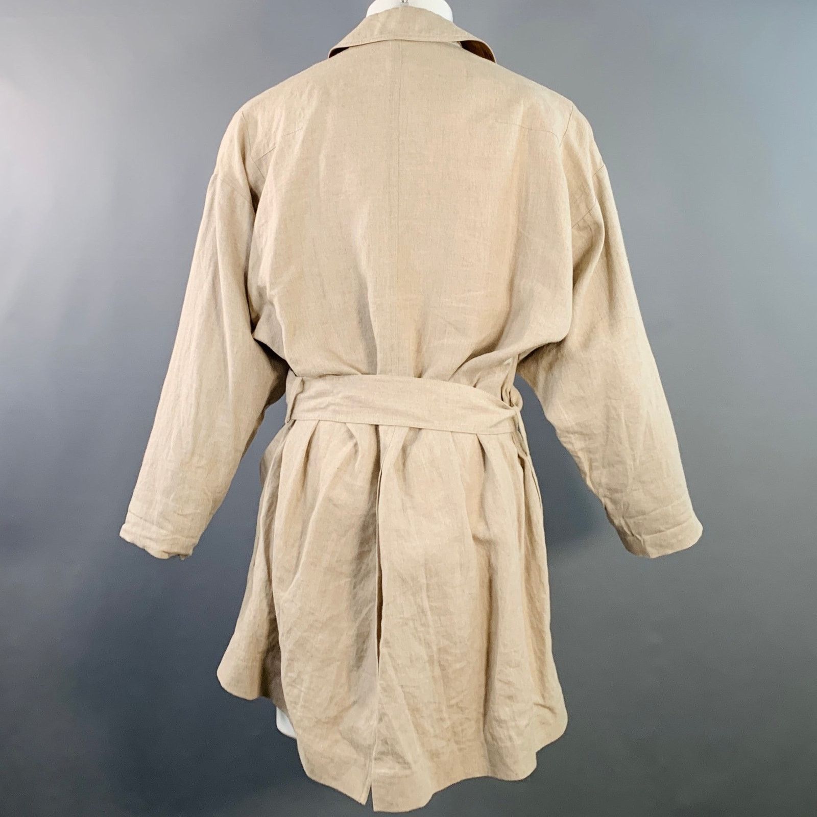 Dior DIOR HOMME by KRIS VAN ASSCHE Beige Trenchcoat Size US S / EU 44-46 / 1 - 4 Thumbnail