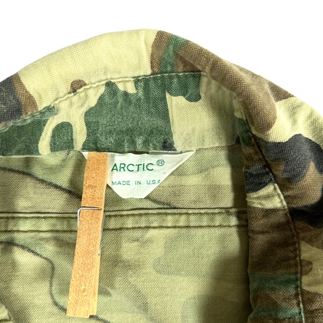 Vintage VINTAGE Arctic Camouflage Shirt Adult LARGE Green Brown Woodland Flannel 80s Button-Up Long Sleeve Mens Size US L / EU 52-54 / 3 - 4 Thumbnail