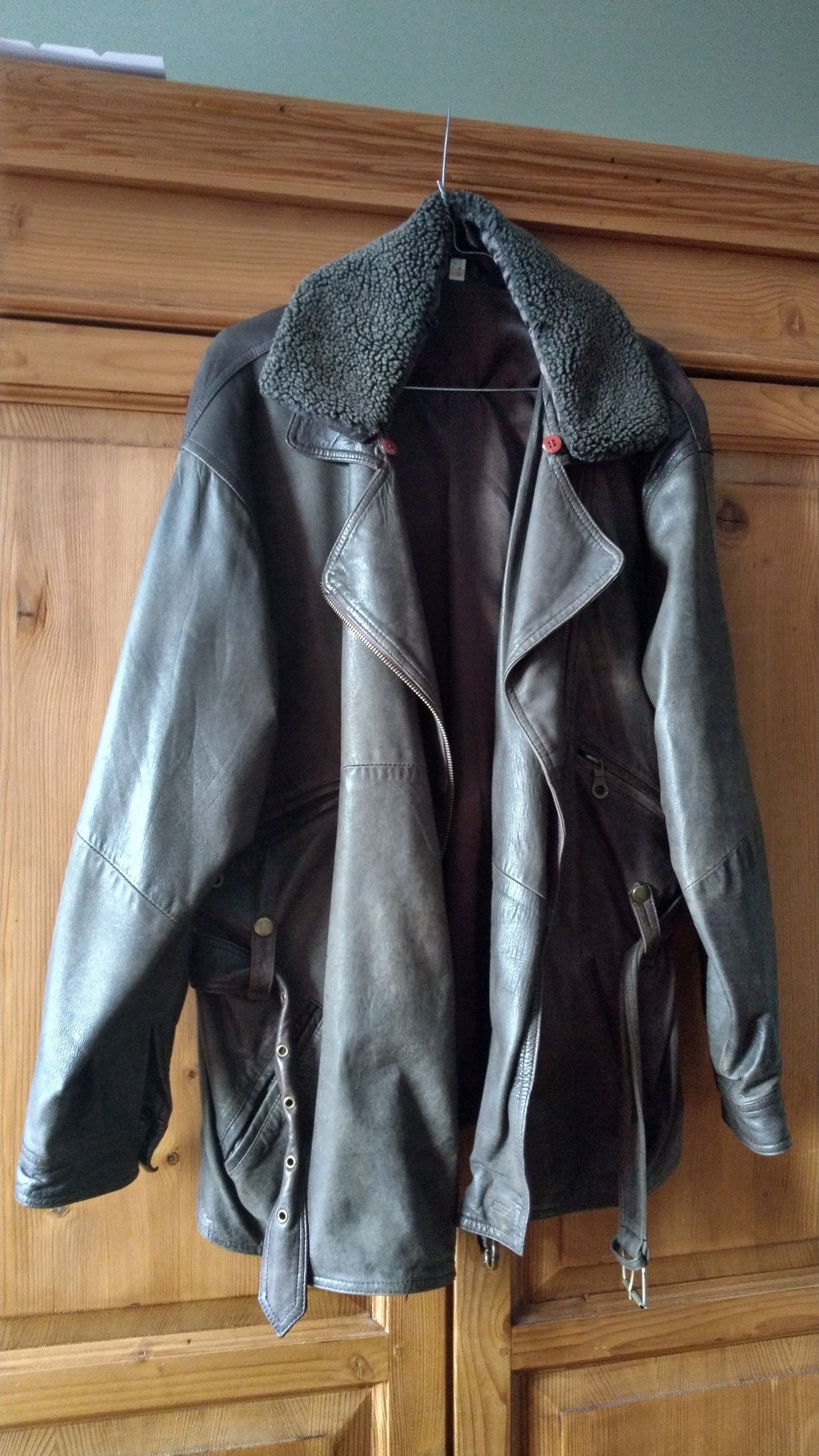 Genuine Leather 100% Leather Jacket Vintage Coat alt opium goth grunge Size M / US 6-8 / IT 42-44 - 5 Thumbnail
