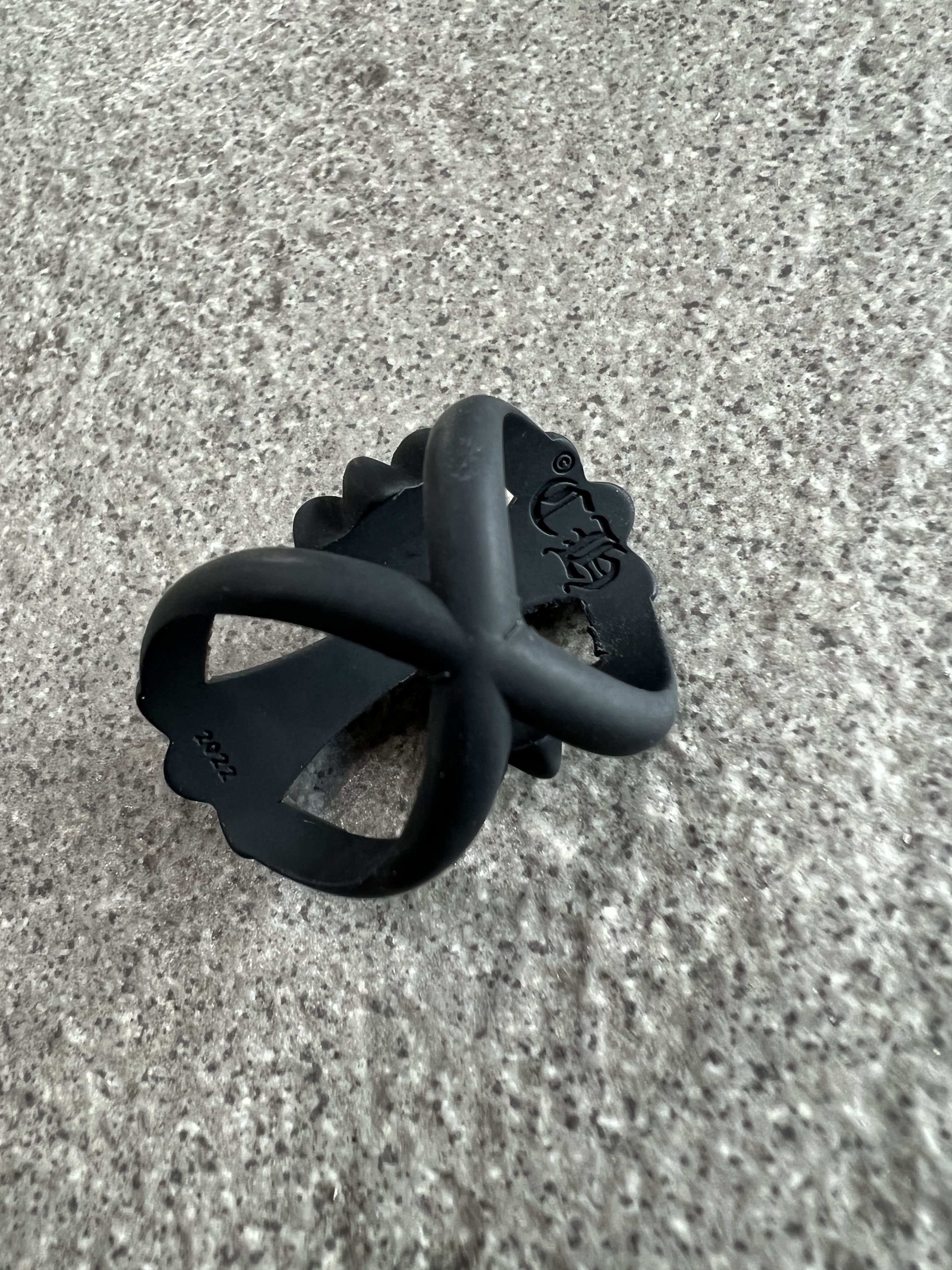 Chrome Hearts Chrome Hearts Black Bow Rubber Ring 2022 Size ONE SIZE - 4 Thumbnail