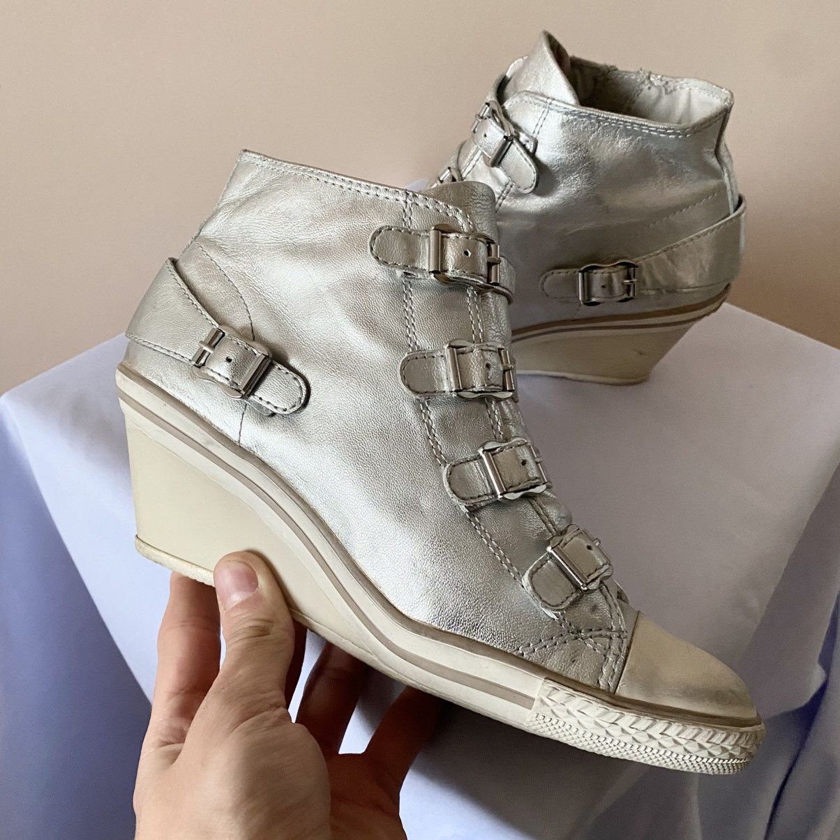 Isabel Marant Vintage ASH Wedge Sneakers Like Isabel Marant Strap Shoes Size US 8 / IT 38 - 5 Thumbnail
