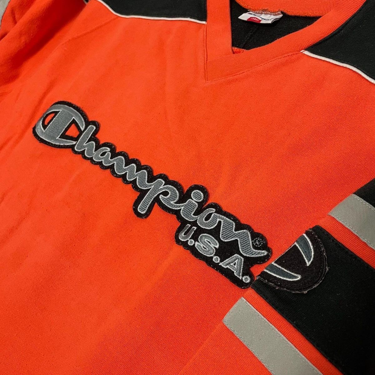 Champion Vintage Champion Big logo spellout made jn usa Sweatshirt Size US L / EU 52-54 / 3 - 4 Thumbnail
