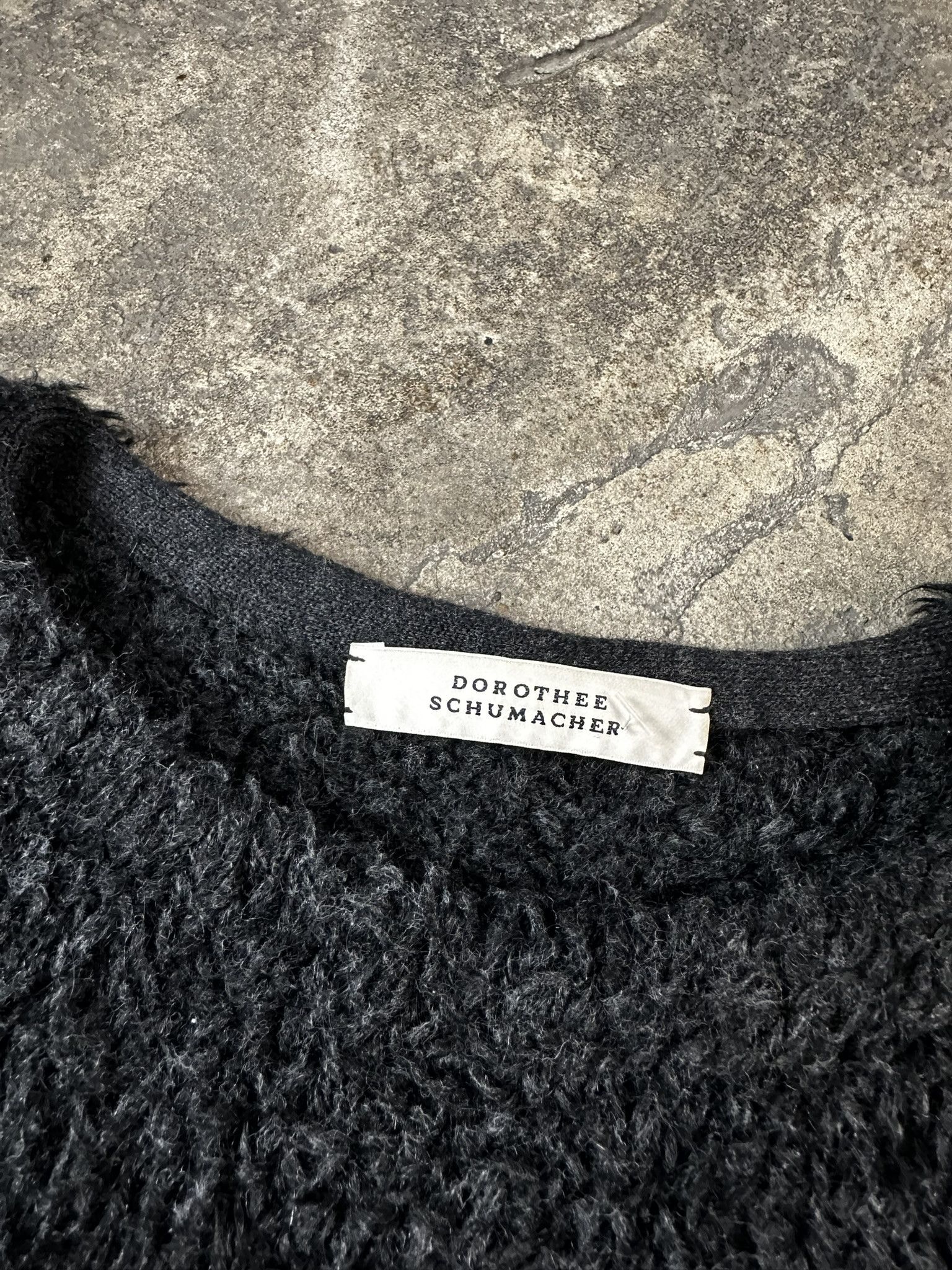 Japanese Brand Dorothe Schumacher Mohair Fuzzy Knit T-shirt Size US S / EU 44-46 / 1 - 6 Thumbnail