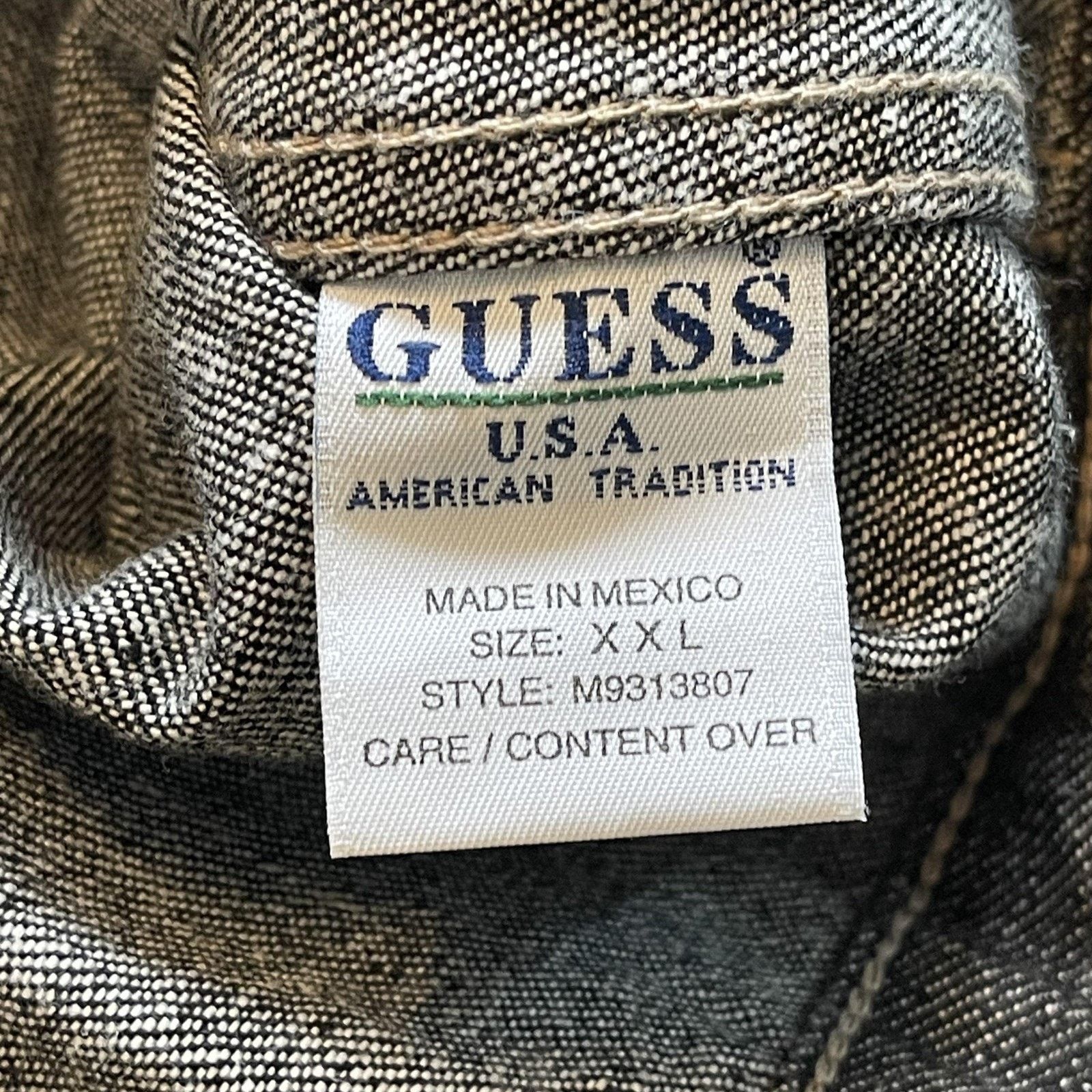 Guess Guess Jeans Jacket Mens 2XL Denim Trucker Original XXL Size US XXL / EU 58 / 5 - 10 Thumbnail