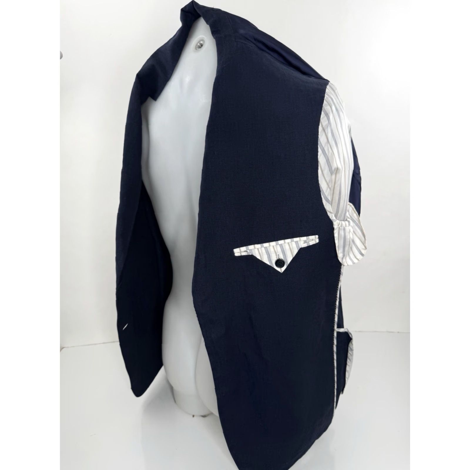 Robert Talbott Robert Talbott Carmel Blazer Jacket Mens M Blue - Linen - Regular - Toy? Size 40R - 6 Thumbnail