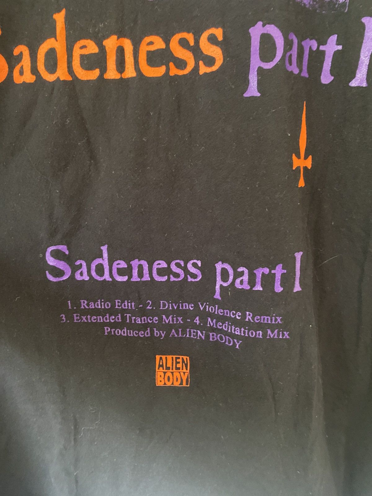 Alien Body Alien Body ‘Sadness’ Tee Size US XL / EU 56 / 4 - 3 Thumbnail