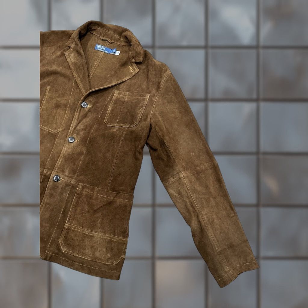 Polo Ralph Lauren Polo Ralph Lauren Goat Suede Utility Jacket Mens Brown Size Large Jacket Mens Brown Polo Ralph Lauren Goat Suede Utility Jacket Regular Size L Size US L / EU 52-54 / 3 - 1 Thumbnail