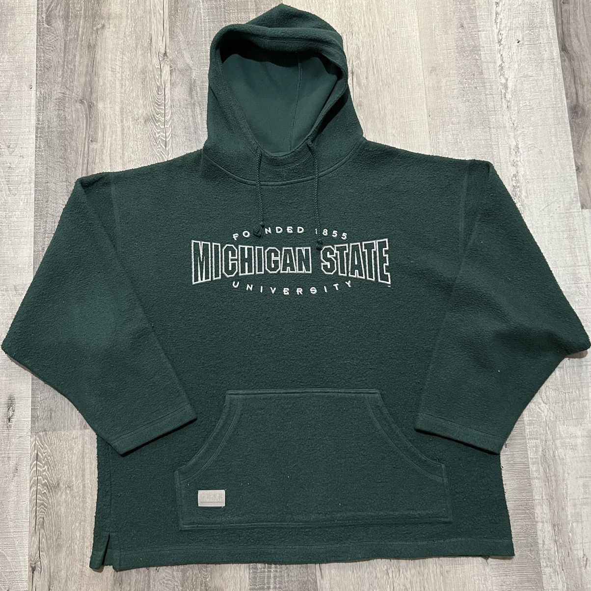 Gear for Sports VTG Michigan State Spartans Green Mock Neck College Hoodie Size US L / EU 52-54 / 3 - 1 Thumbnail