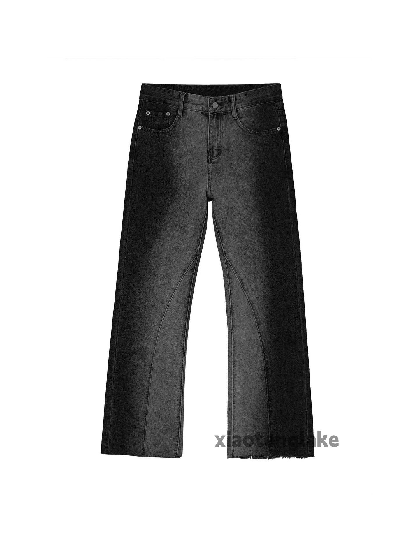 Jean × Vintage washed faded cleanfit yuppie bootcut tie dye jeans Size US 32 / EU 48 - 6 Thumbnail