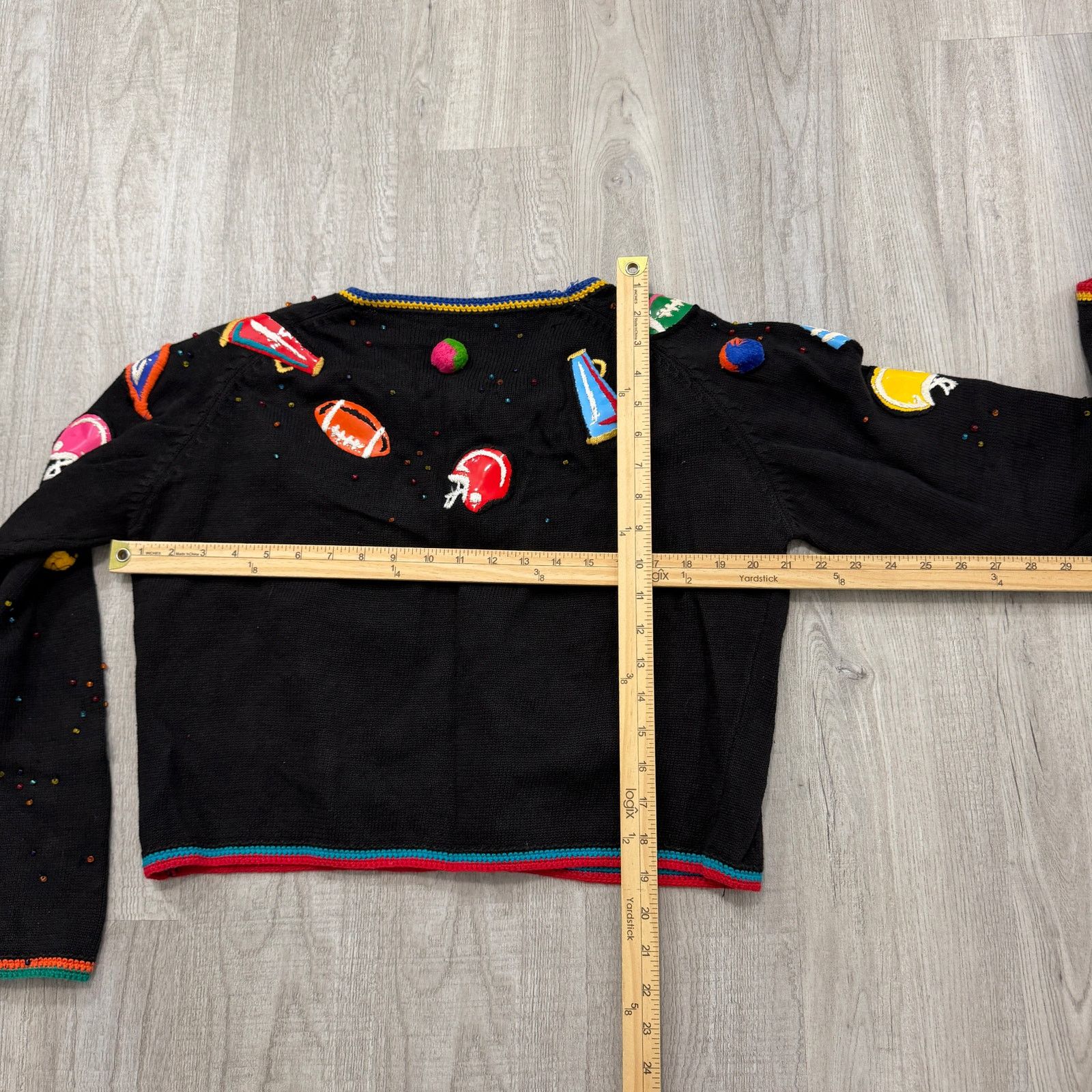 Vintage Vintage Michael Simon Cardigan Medium Cheerleader Football Size M / US 6-8 / IT 42-44 - 8 Thumbnail