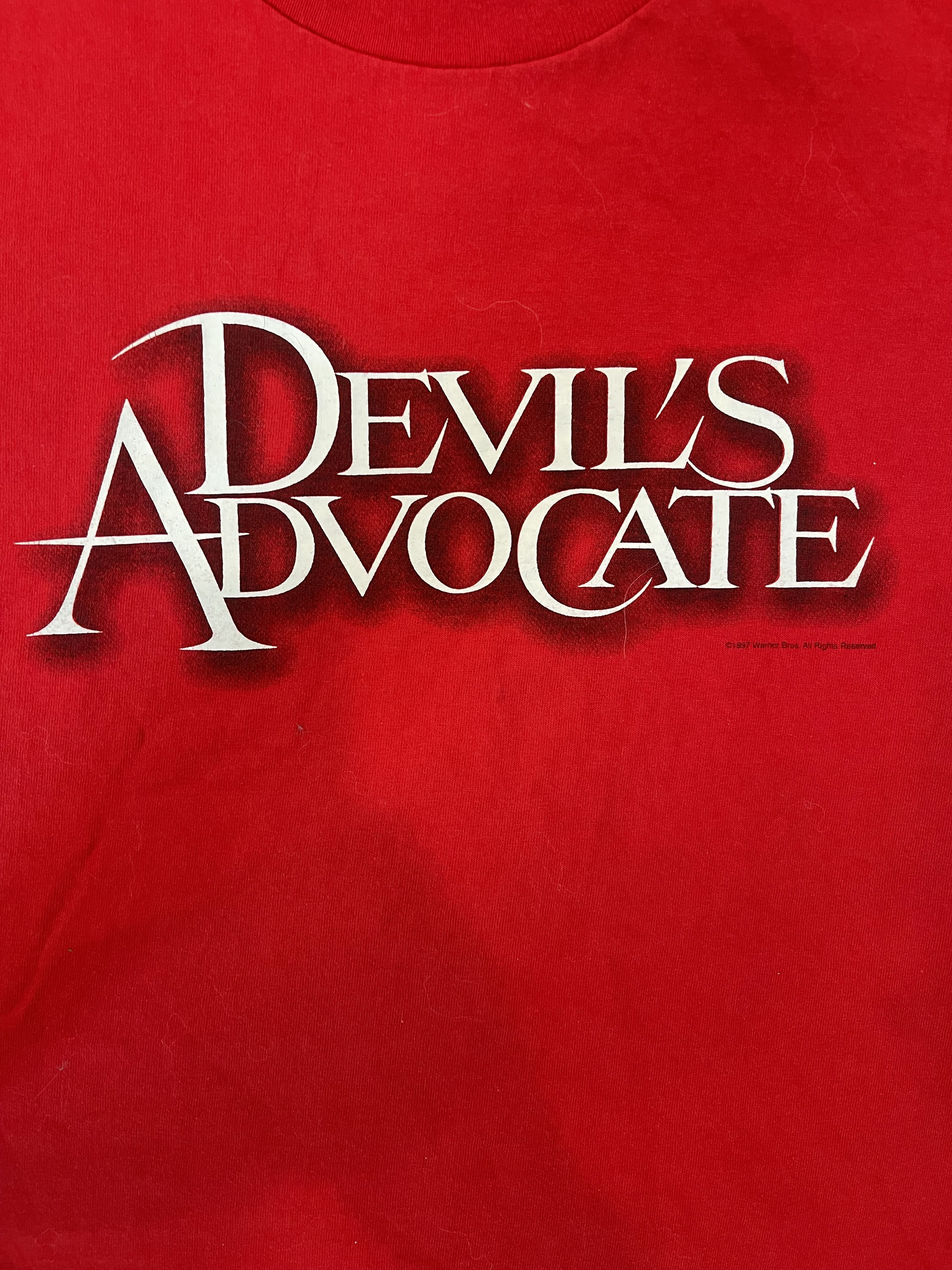 Vintage Vintage 1997 Devil's Advocate Official Warner Bros Promo Tee Size US XL / EU 56 / 4 - 3 Thumbnail