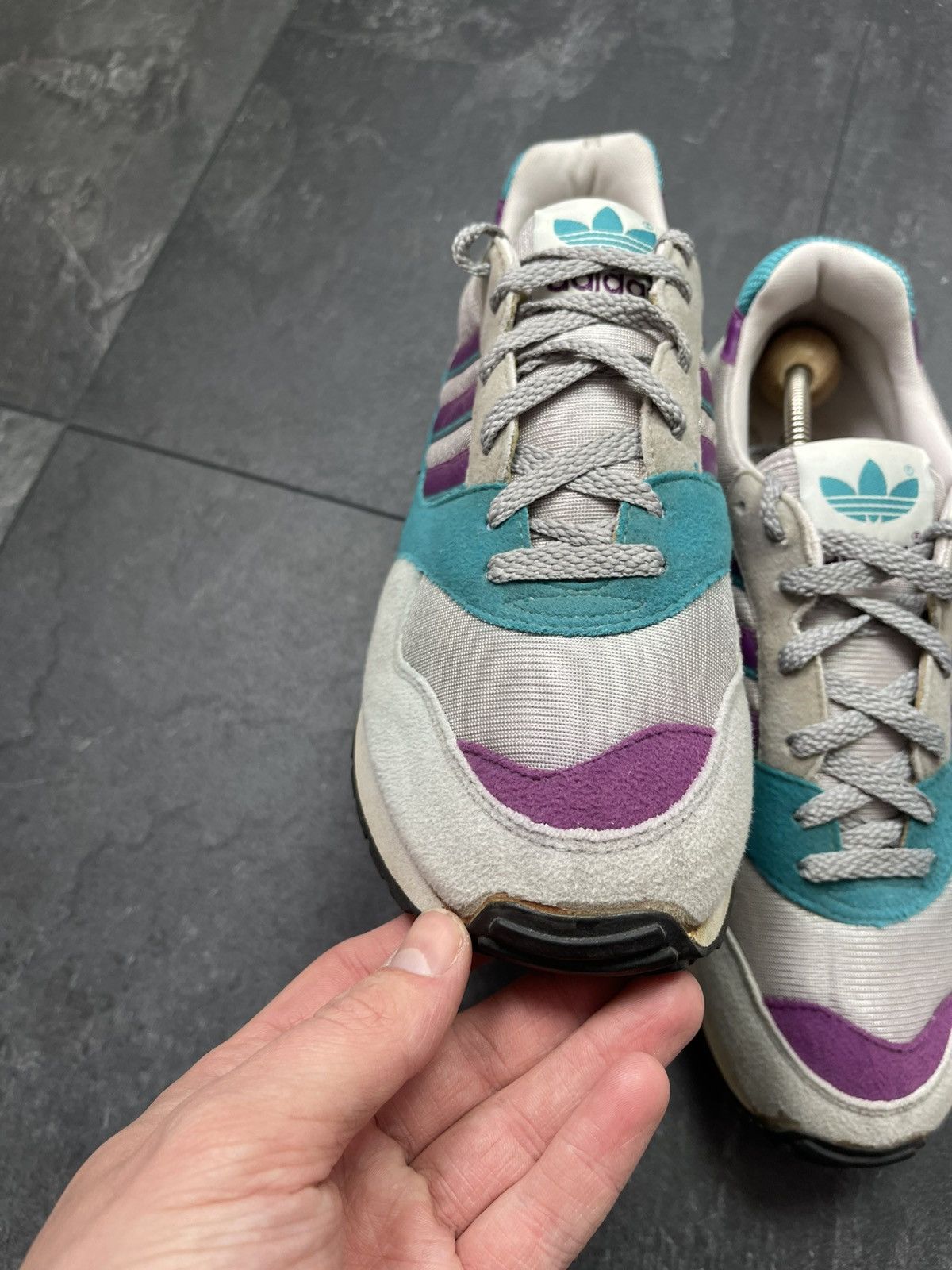 Adidas × Streetwear × Vintage Vintage 80’s Adidas Trainers Made in Philippines Size US 8 / EU 41 - 6 Thumbnail