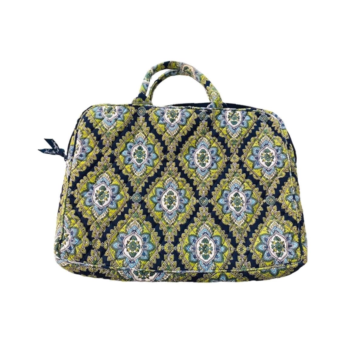 Vera Bradley Vera Bradley Cambridge Laptop Sleeve Tote Bag Monogrammed "ELG" 11" h x 14" w x 1" d Multicolor Cotton Blend Laptop Bag Women Monogrammed ELG Size ONE SIZE - 7 Thumbnail