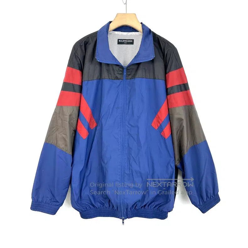 Balenciaga Balenciaga Patchwork color windbreaker jacket Size US L / EU 52-54 / 3 - 1 Thumbnail