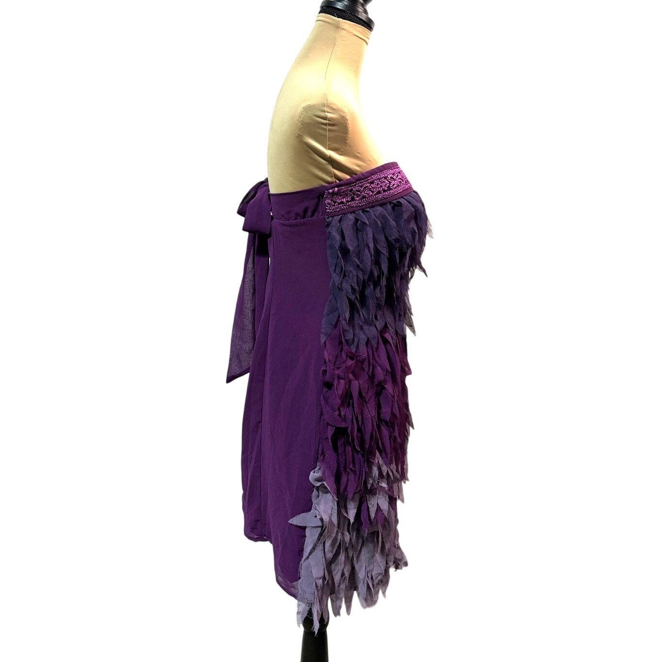 Other MINUET Purple Ombre Strapless Tie-back Mini Dress | NWT Size L / US 10 / IT 46 - 8 Thumbnail