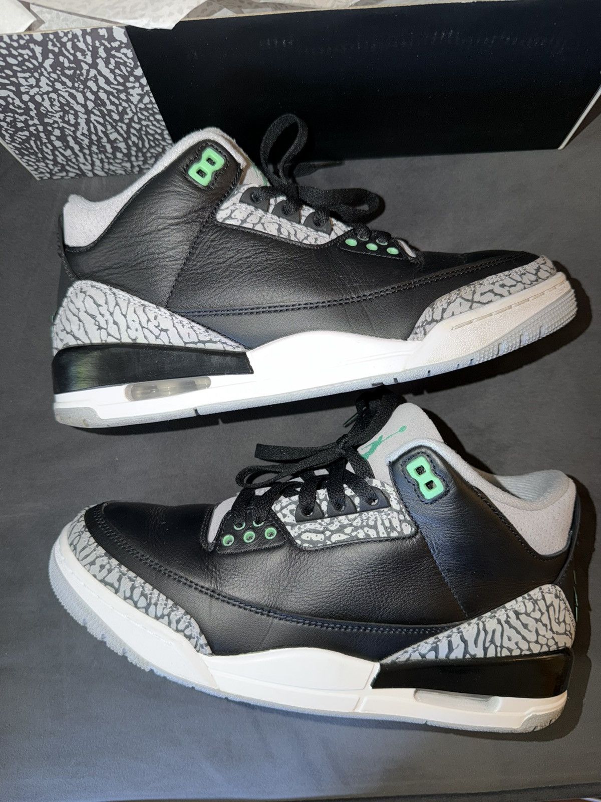 Jordan Brand Jordan 3 Retro ‘Green Glow’ Size 8M Size US 8 / EU 41 - 1 Thumbnail