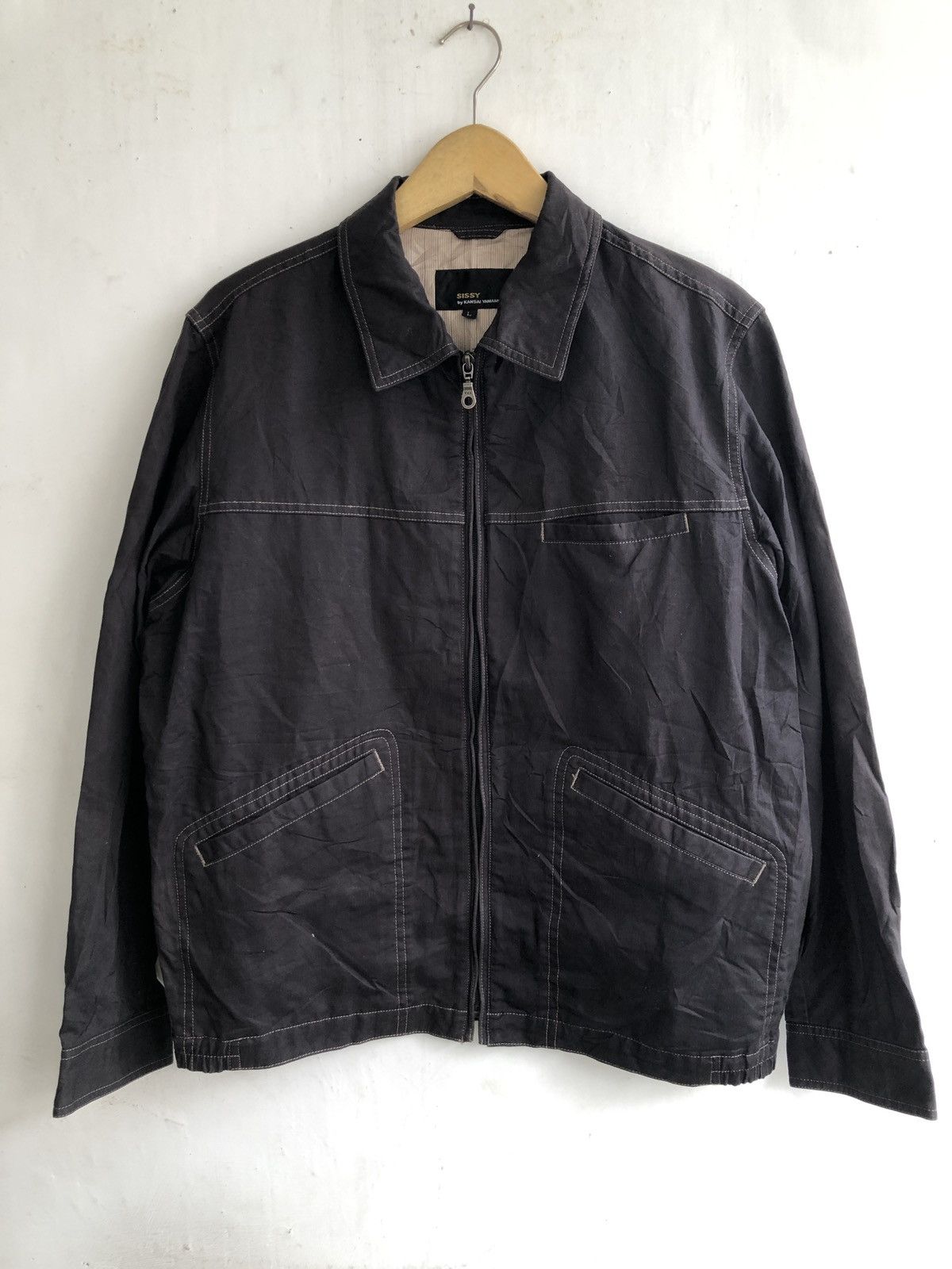 Japanese Brand × Kansai Yamamoto × Vintage KANSAI YAMAMOTO CASUAL WORK JACKET Size US L / EU 52-54 / 3 - 1 Thumbnail