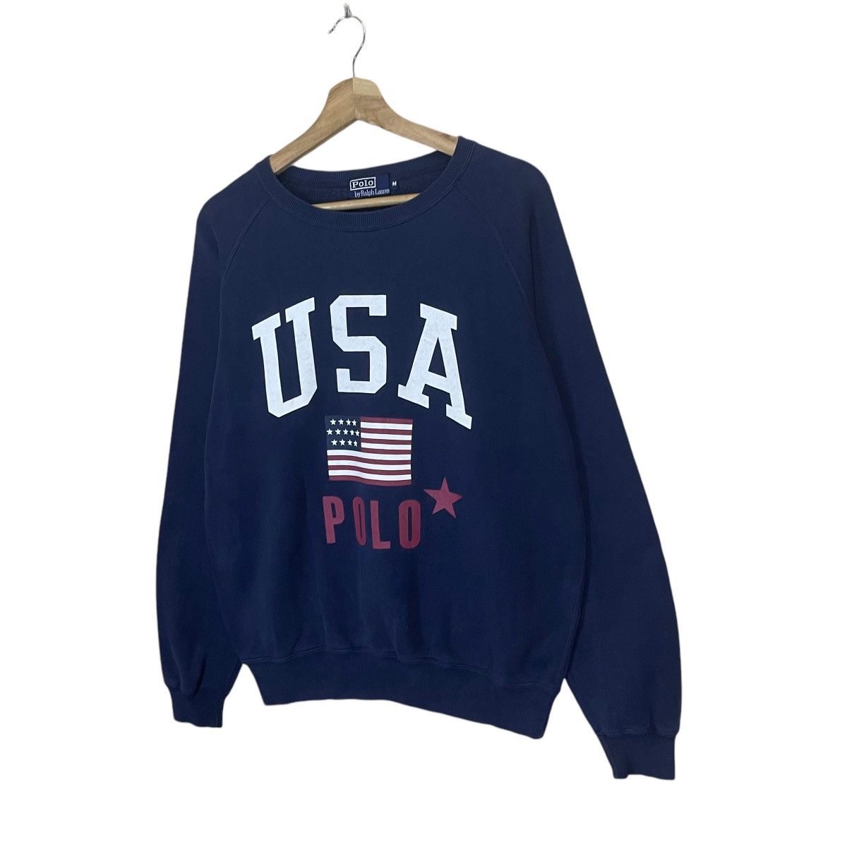 Polo Ralph Lauren Vintage 90s Ralph Lauren Polo Usa Crewneck Sweatshirt Size US M / EU 48-50 / 2 - 3 Thumbnail