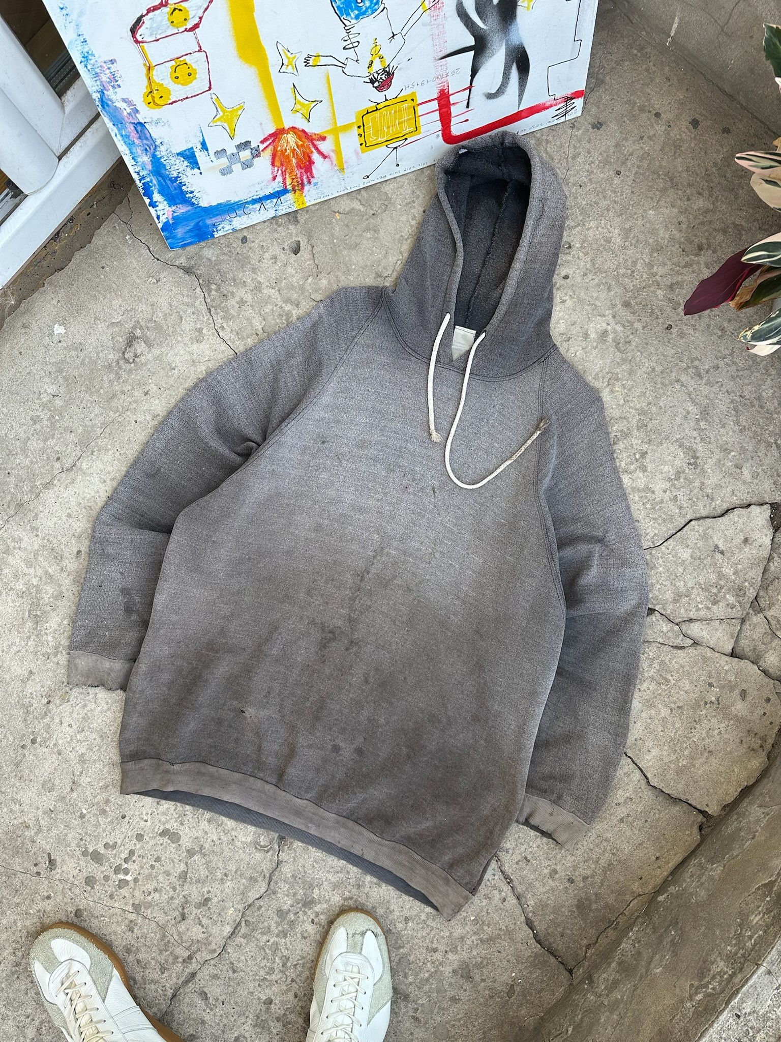 Other Perfect Faded distressed hoodie Han cuff 90s vintage Size US L / EU 52-54 / 3 - 6 Thumbnail