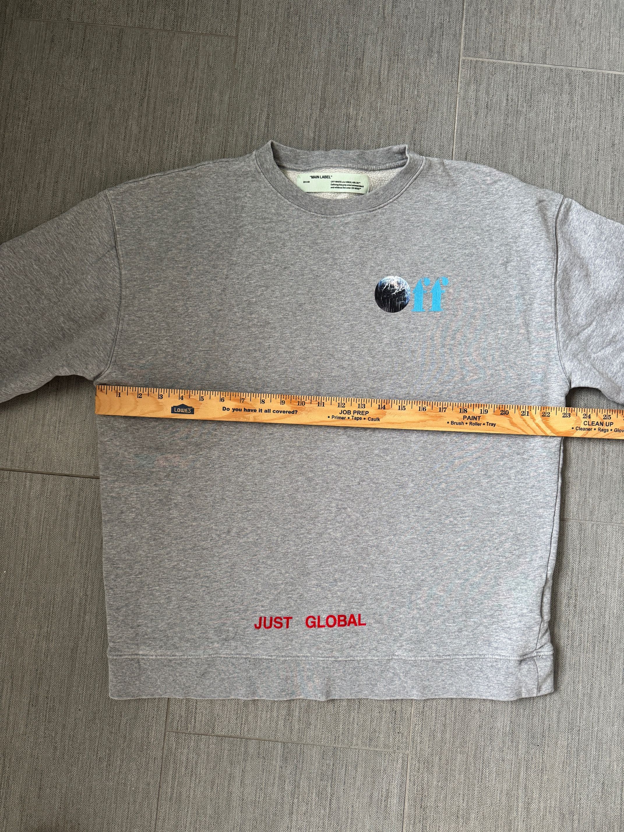 Off-White Men's Off-white Just Global Crewneck Sweatshirt Size US S / EU 44-46 / 1 - 2 Thumbnail