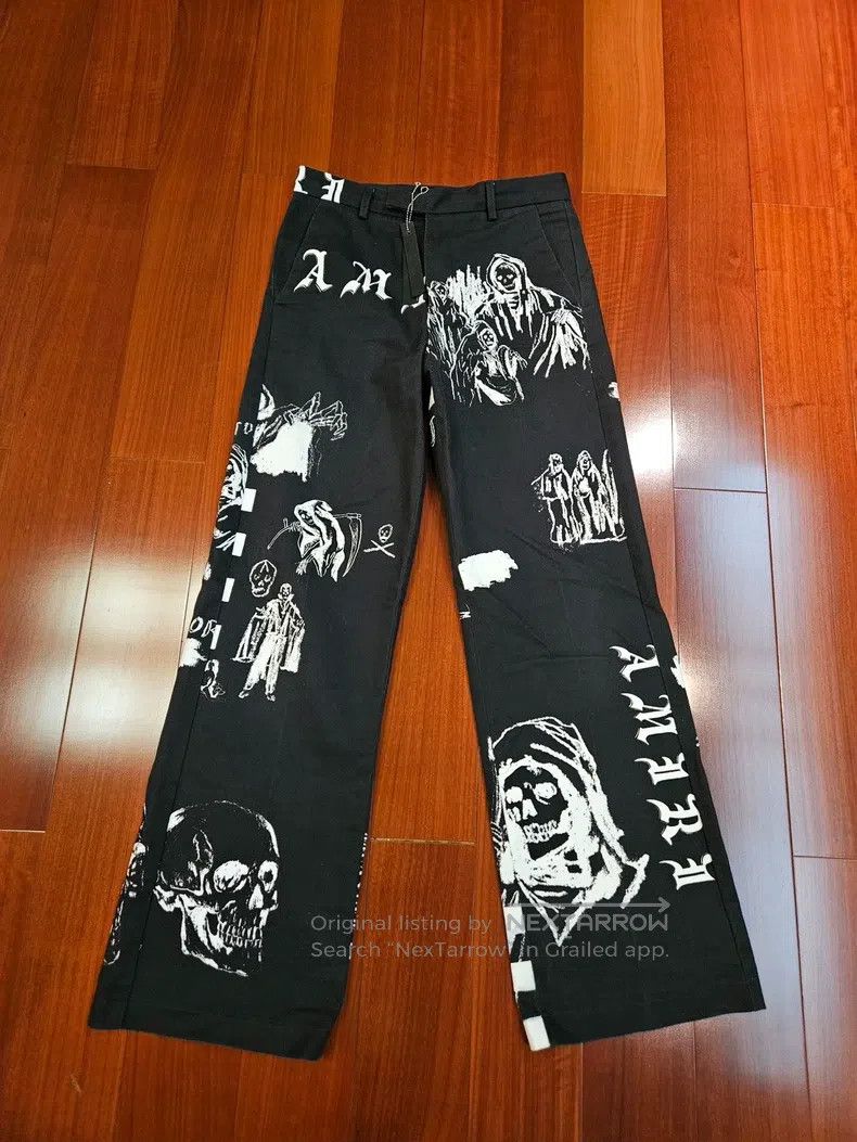 Amiri Amiri Classic wes lang collaboration printed trousers Size US 30 / EU 46 - 1 Thumbnail