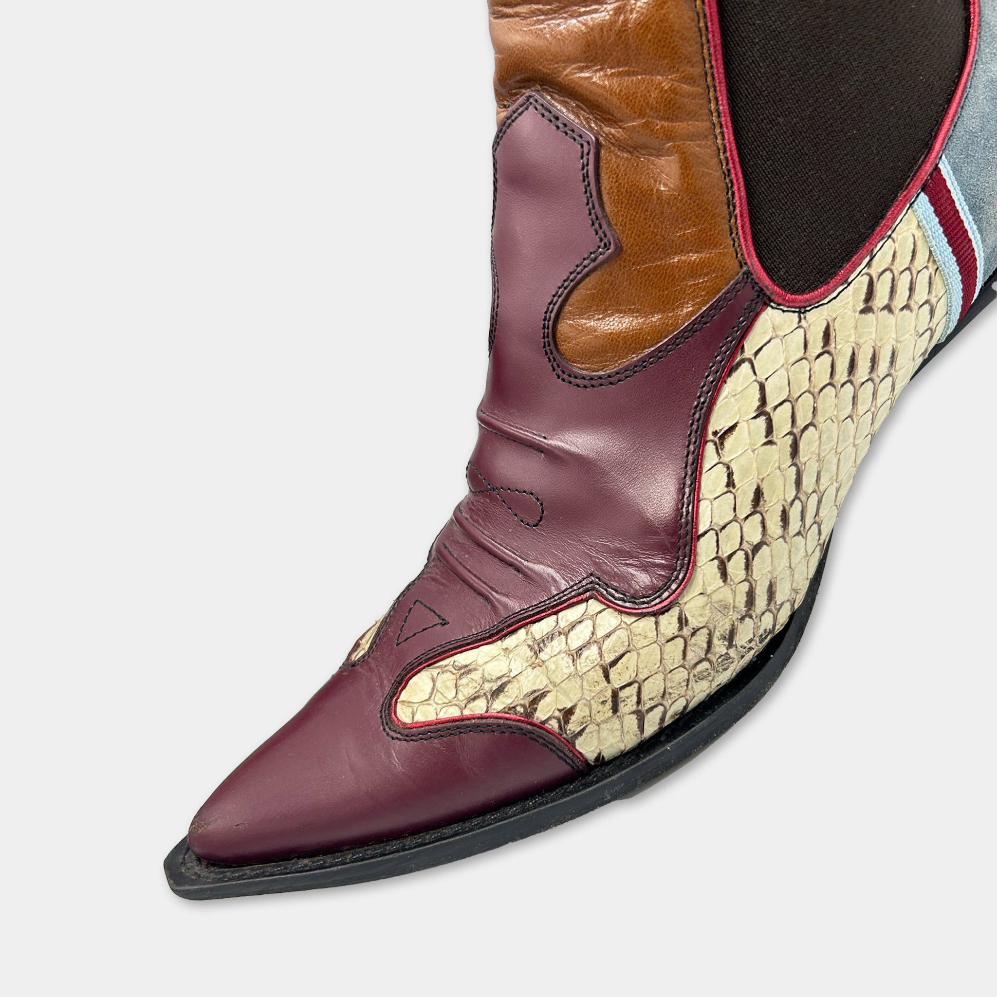 Miu Miu Miu Miu FW99 Snakeskin Shoes Size US 7 / IT 37 - 2 Thumbnail