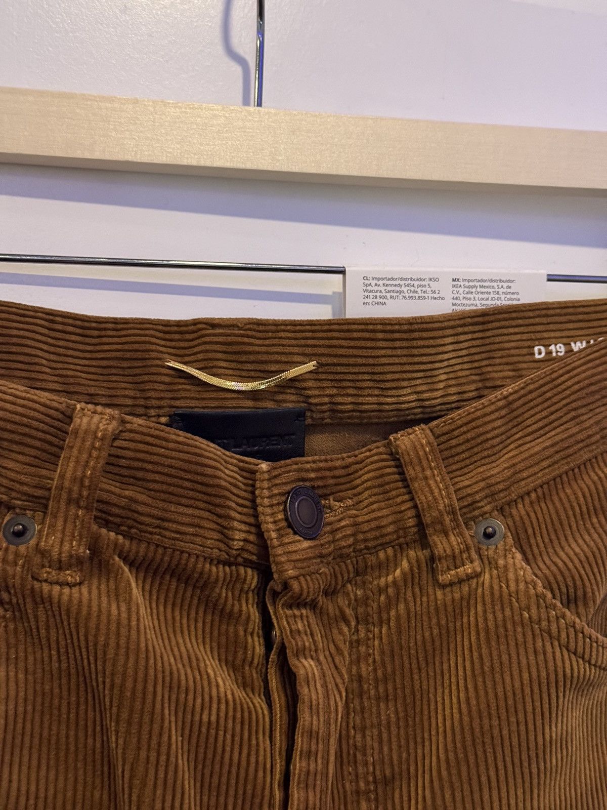 Saint Laurent Paris Saint laurent corduroi brown pants Size US 30 / EU 46 - 2 Thumbnail