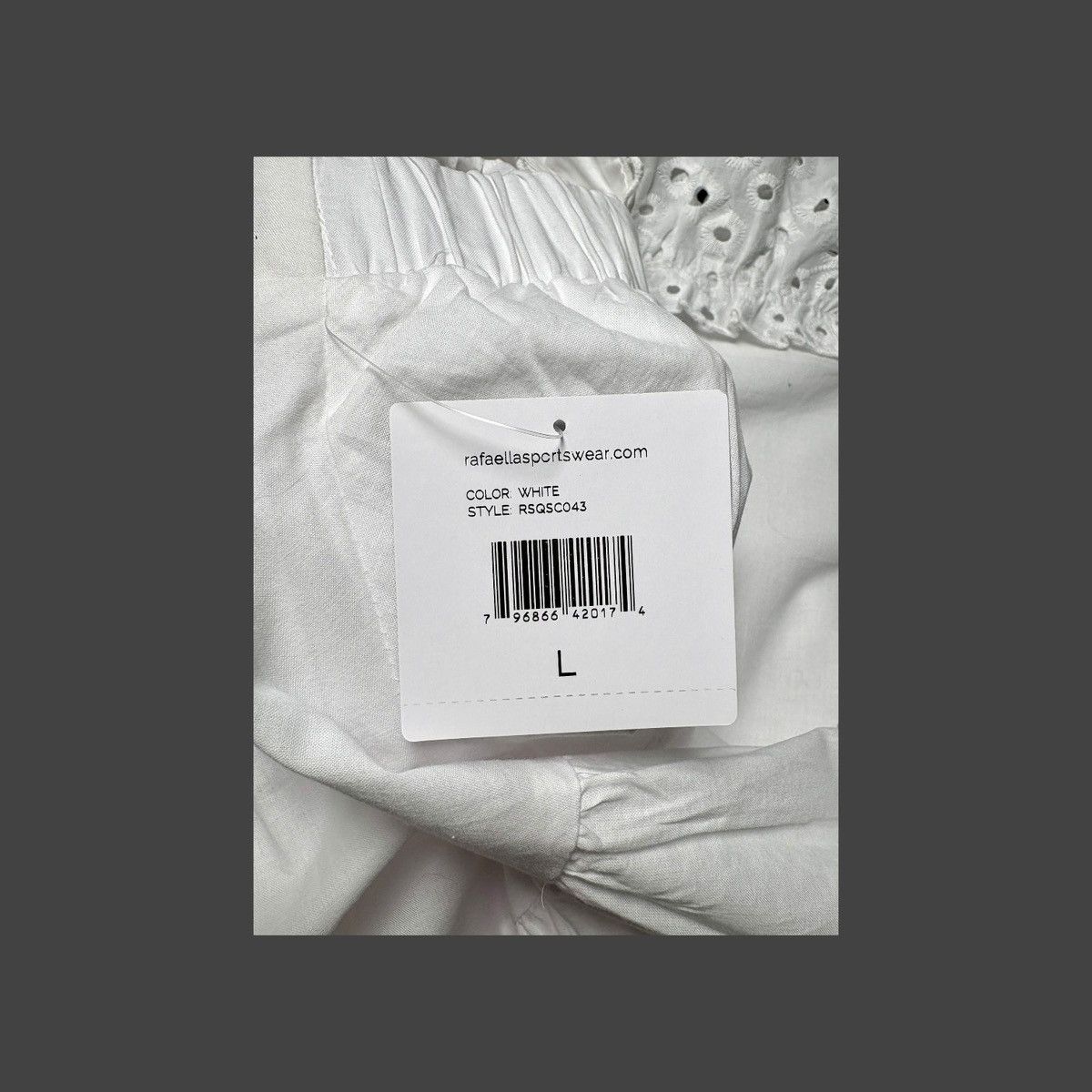 Other Ella by Rafaella Women’s White Tiered Midi Dress Sz Large Size L / US 10 / IT 46 - 13 Thumbnail