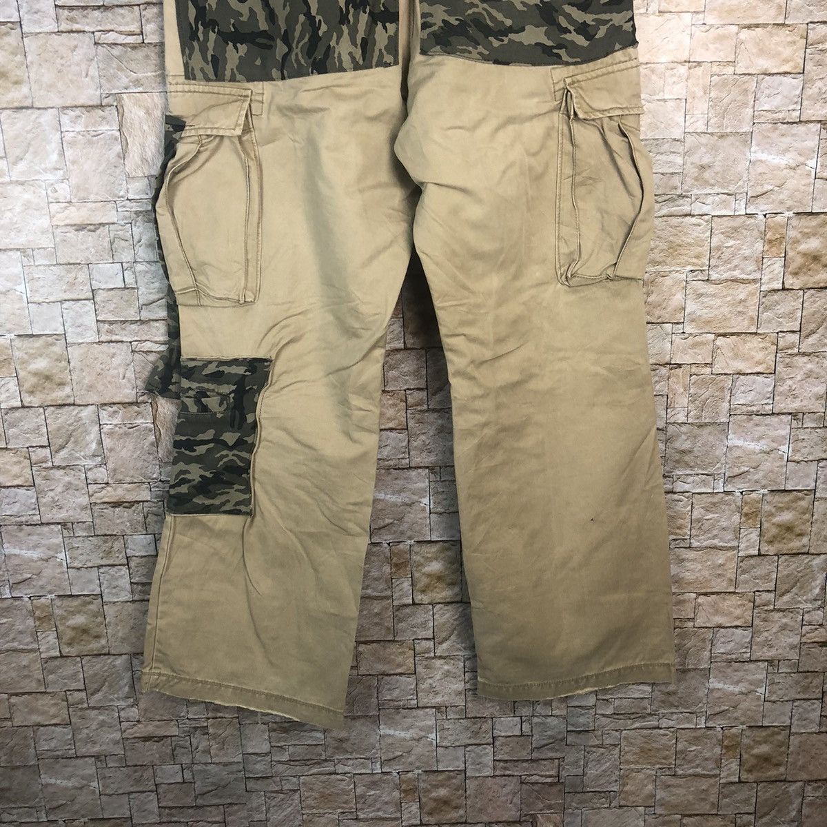 Vintage Gap rework Custom utility patchwork Cargo Pants #A363 Size US 32 / EU 48 - 18 Thumbnail