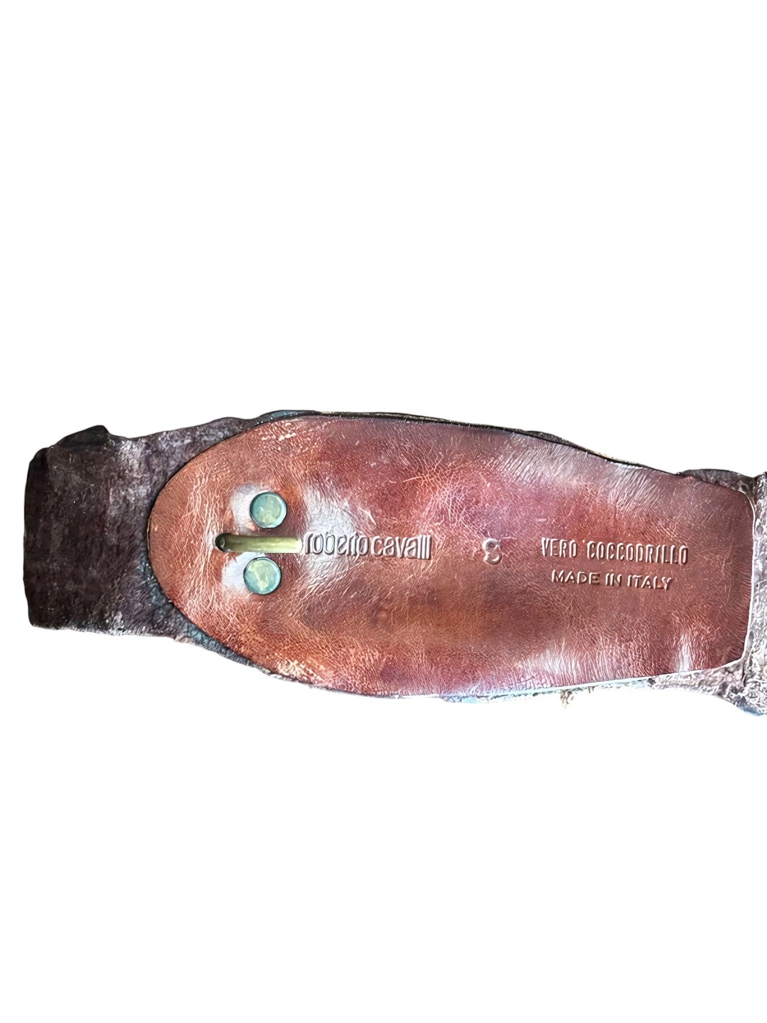 Roberto Cavalli S/S 2005 REAL CROCODILE SKIN BELT Size ONE SIZE - 3 Thumbnail