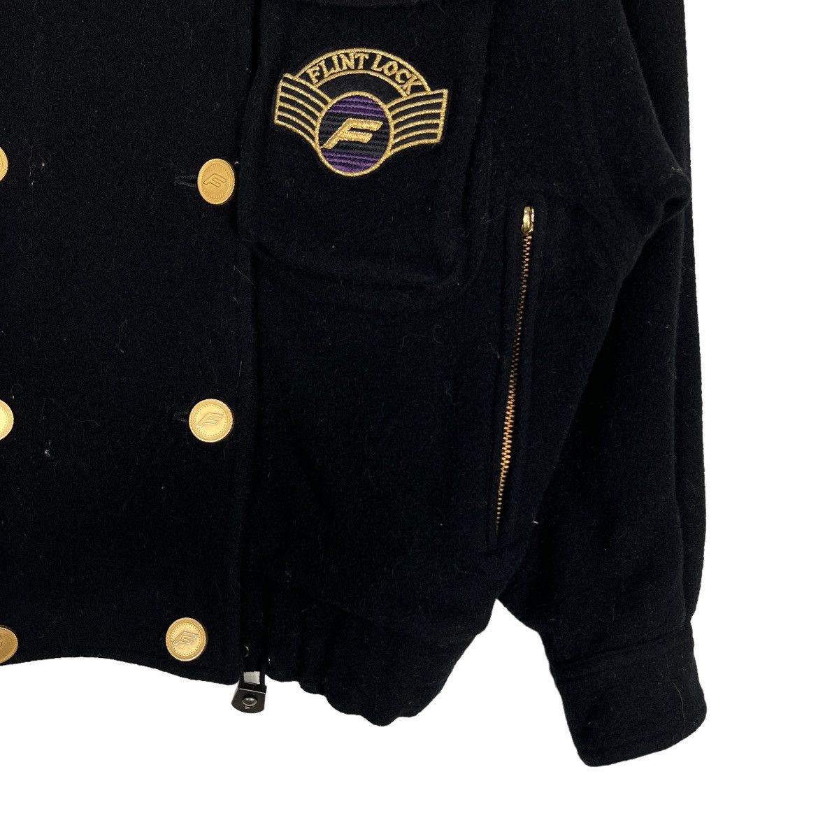 Japanese Brand 🔥 VINTAGE FLINT LOOK BLUE GRASS WOOL MILITARY JACKET Size US S / EU 44-46 / 1 - 5 Thumbnail
