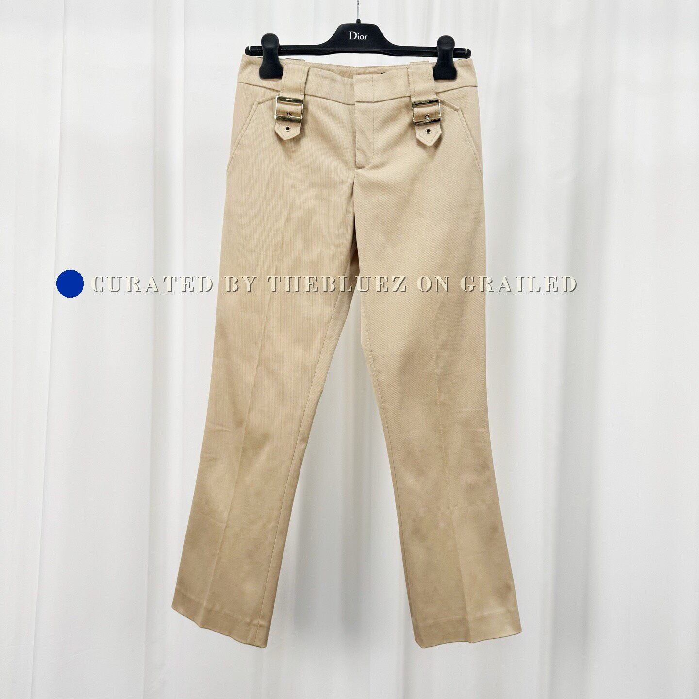 Gucci Gucci Double Gold Buckle Beige Casual Pants Size US 38 / EU 54 - 1 Thumbnail