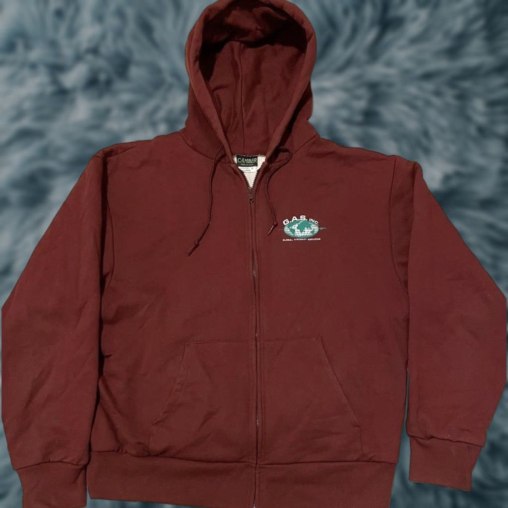 Vintage VINTAGE Camber 90s Faded Waffle Lined Thermal Zip Hoodie XL Red USA Trucker Grunge 80s Shirt Men Mens Size US XL / EU 56 / 4 - 1 Thumbnail