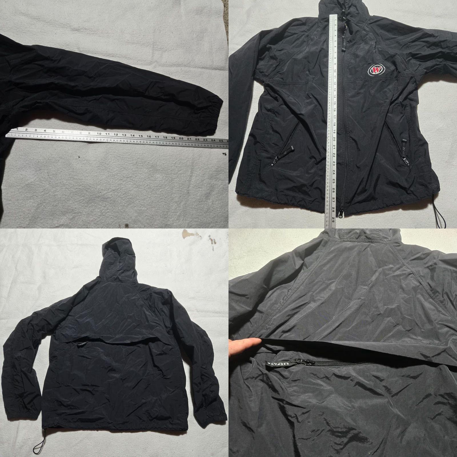 Rains North End Jacket Mens L Black Windbreaker Full Zip Polyester Mid-Length Modern Casual Size L / US 10 / IT 46 - 8 Thumbnail