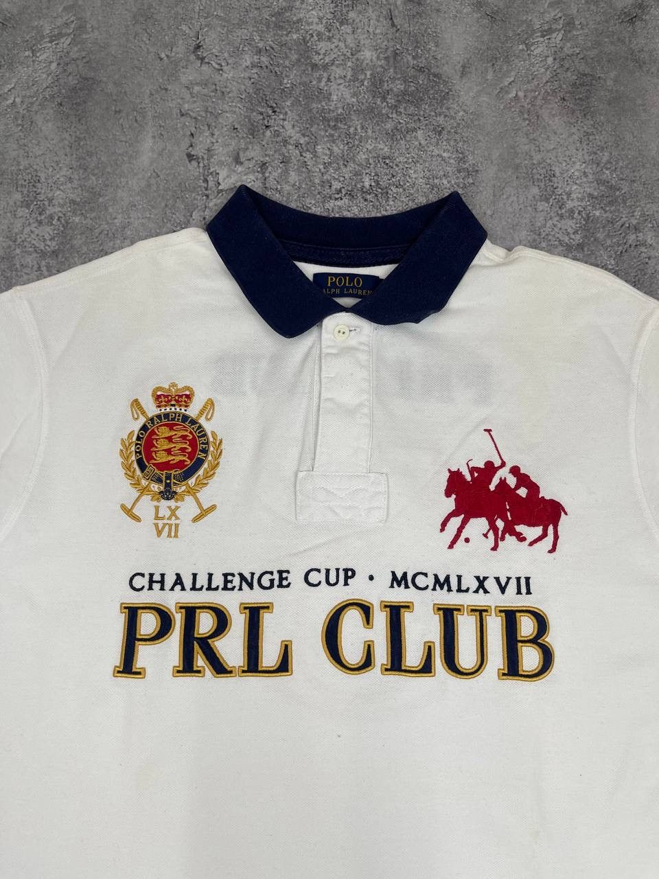Polo Ralph Lauren Polo Ralph Lauren PRL Club Men Polo Shirt Short Sleeve White Size US XXL / EU 58 / 5 - 2 Thumbnail
