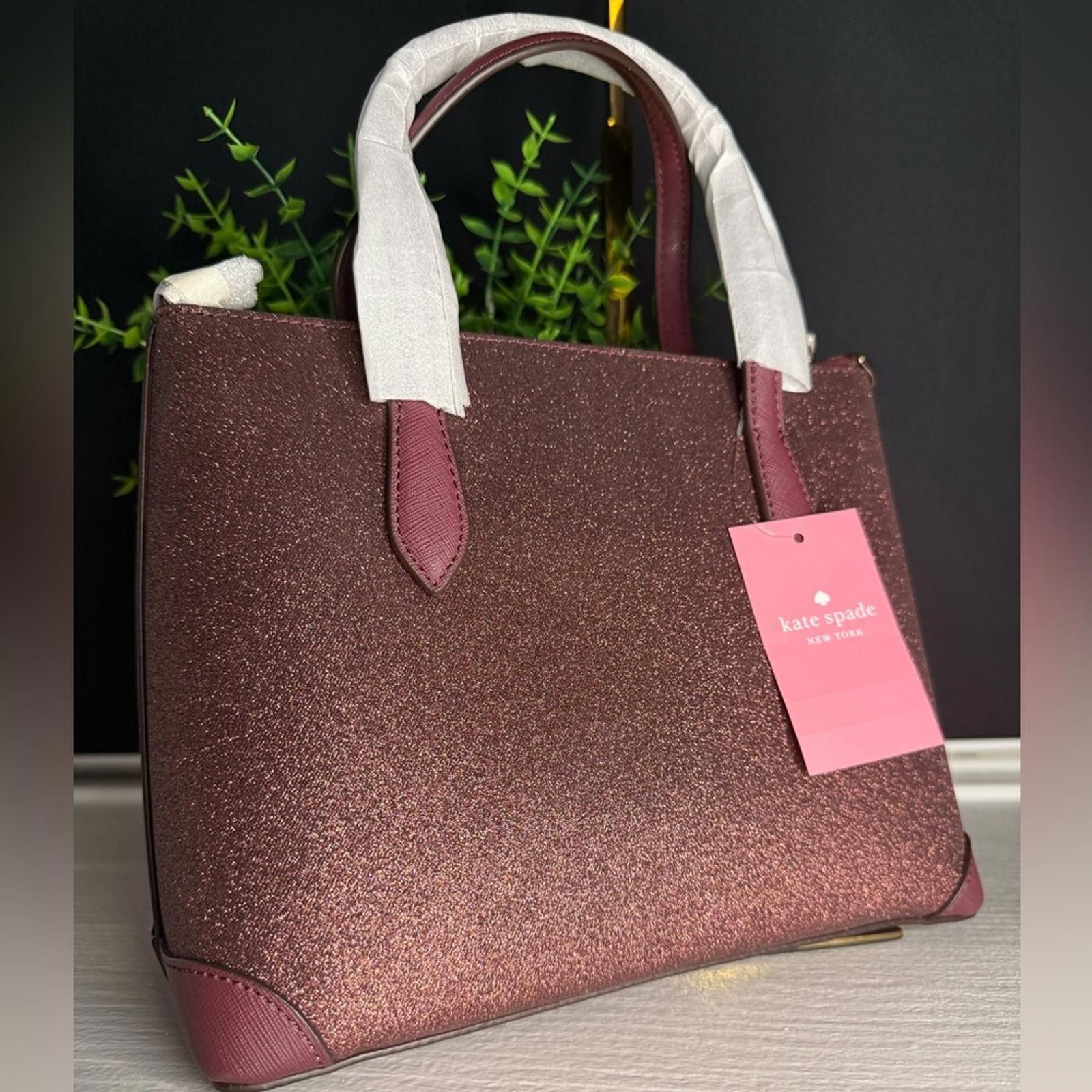 Designer × Kate Spade Kate Spade Deep Nova Glitter Satchel w Crossbody NWT Size ONE SIZE - 6 Thumbnail