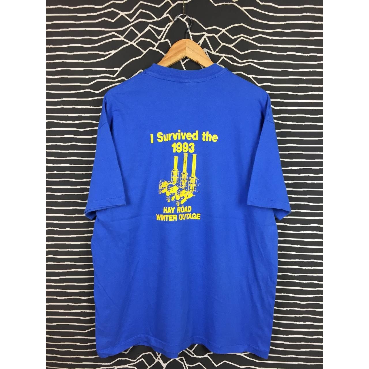Hanes × Vintage Vtg 90s Delmarva Power I Survived Hay Road Winter Outage Tee Size US XL / EU 56 / 4 - 1 Thumbnail