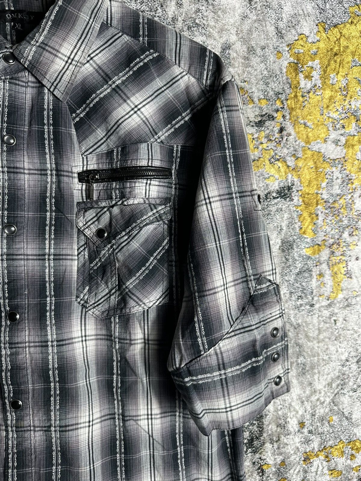 20471120 GOTHIC WESTERN JUNYA WATANABE CDG STYLE BUTTON SHIRT Size US L / EU 52-54 / 3 - 4 Thumbnail